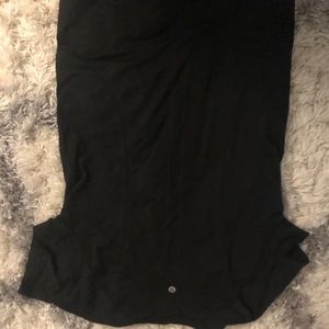 short sleeve black lulu lemon size 8
